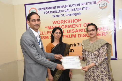 GRIID organised a three days Workshop on the topic“Management of Intellectual Disabilities and Autism Spectrum Disorder” from 21st-23rdMarch 2024at GRIID