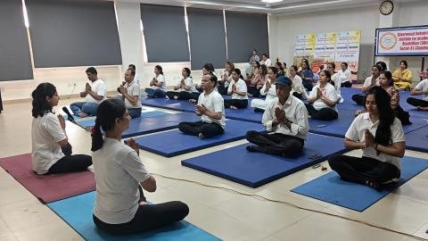 GRIID Staff During the Celebration of Countdown of International Yoga Day (21st June 2026).