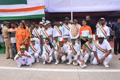 Students of GRIID school participated in parade at Parade Ground, Sector-17 on 15th August 2019 – Independence Day Celebrations